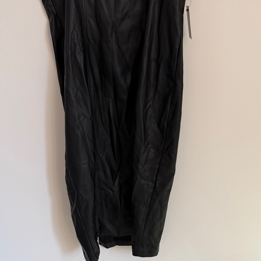 Express Faux Leather Body Contour Dress - Picture 10 of 10